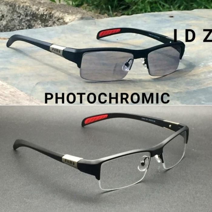 Kacamata Pria Photocromic Puma Hyperlap Blueray Minus Antiradiasi