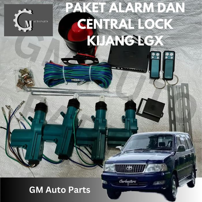 Paket Alarm dan Central Lock Kijang LGX Bergaransi 1 tahun - Remote Biasa A9 TERBAIK
