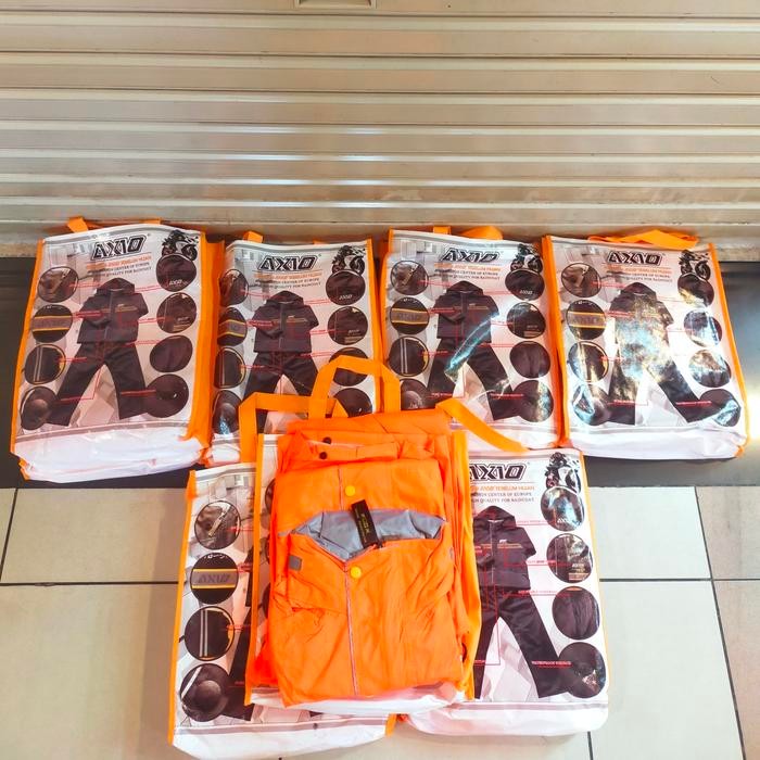 Jas Hujan Axio 882 Original / Mantel Axio / Rain Coat Axio Orange