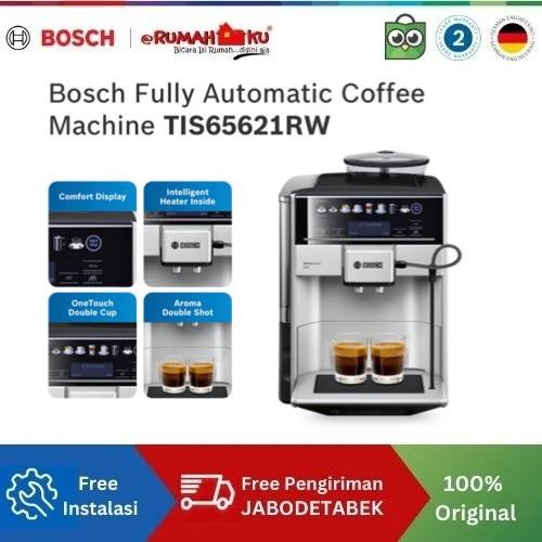 Bosch Fully Automatic Coffee Machine Tis651Rw Verobarista 600 Silver
