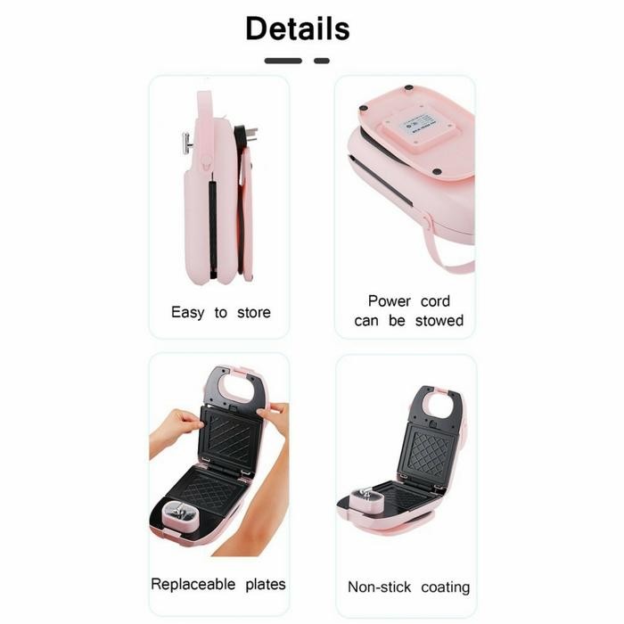 5 In 1 Breakfast Sandwich Waffle Takoyaki Maker