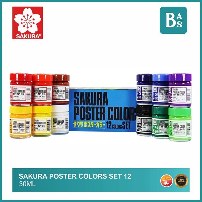 

SAKURA Poster Color 30ml set 12