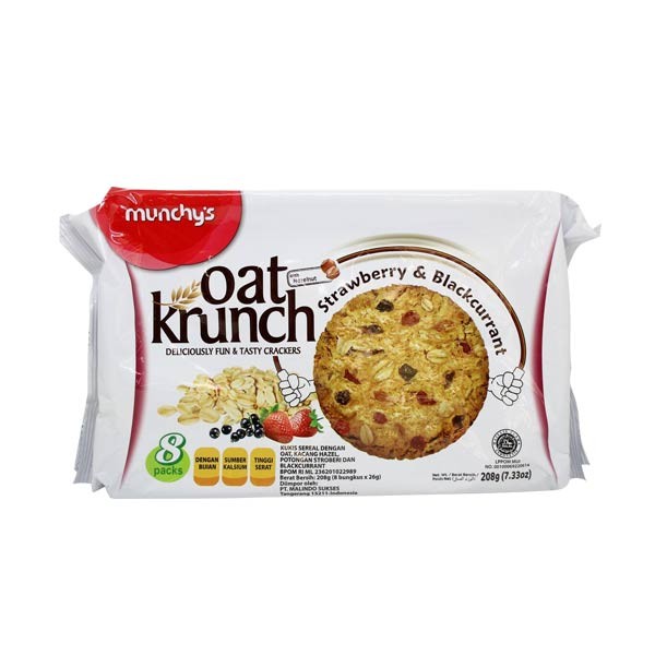 

OAT KRUNCH STRAWBERRY & BLACKCURRANT 208G