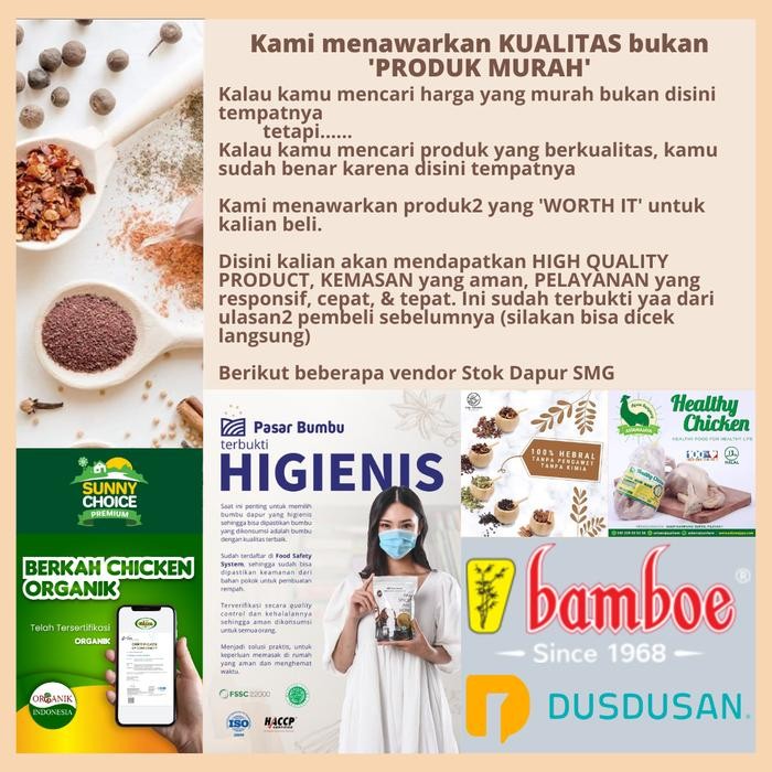 

Open DS] Biji Pala Utuh Bulat / Whole Nutmeg Pouch 20gr 50gr 100gr