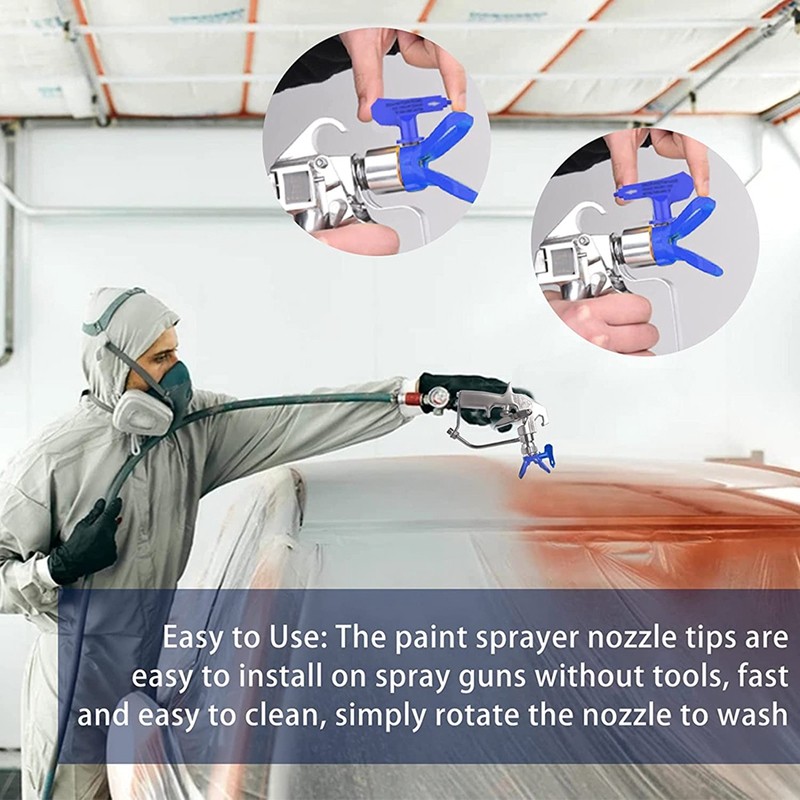 Airless Paint Nozzles Set,Reversible Spray Tips Airless Paint Sprayer Nozzle Tips Airless Sprayer Sp