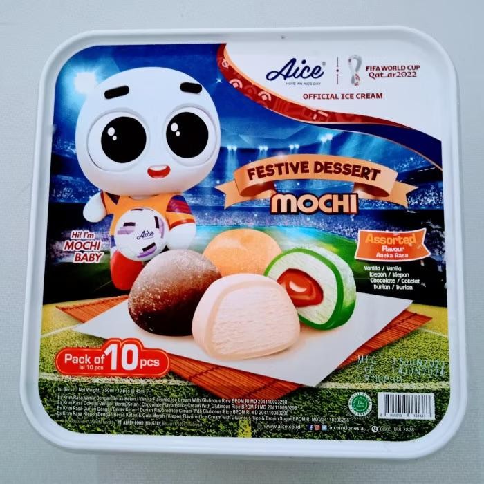 

BARANG TERLARIS Aice Festive Dessert Mochi Isi 10 pcs / Ice Cream Mochi Aice