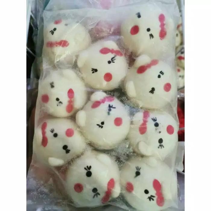

BARANG TERLARIS BAKPAO HELLO KITTY DIMSUM FROZEN HALAL 10pcs Food Strawberry Cemilan Makanan