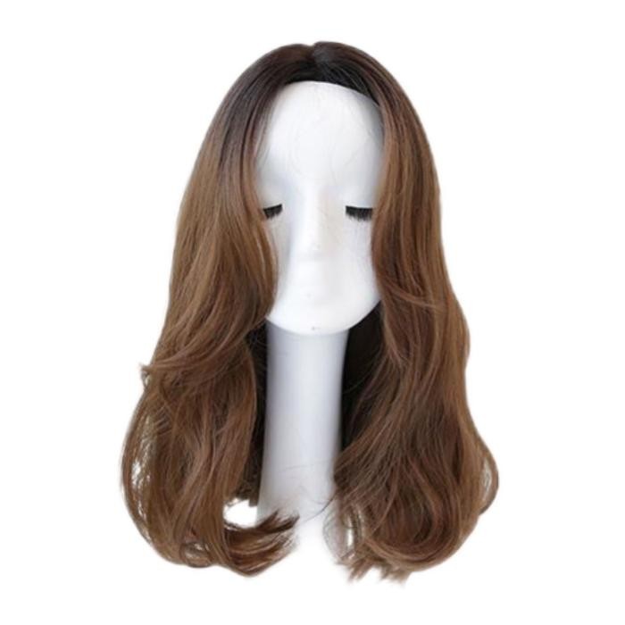 AEGYOSHOPPE - C1008 full wig korea 55 cm - Wig Rambut Palsu Wig Wanita Korea Style Aesthetic Premium
