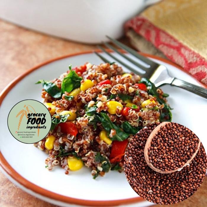 

terbaru !!! organic red quinoa / red quinoa / quinoa red 1kg ready
