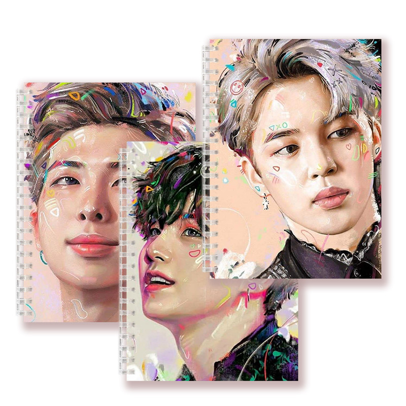 

H409A5 Spiral Notebook Note Book - Kpop Pop Star Boy Group Members Poster Album Boys Photocards