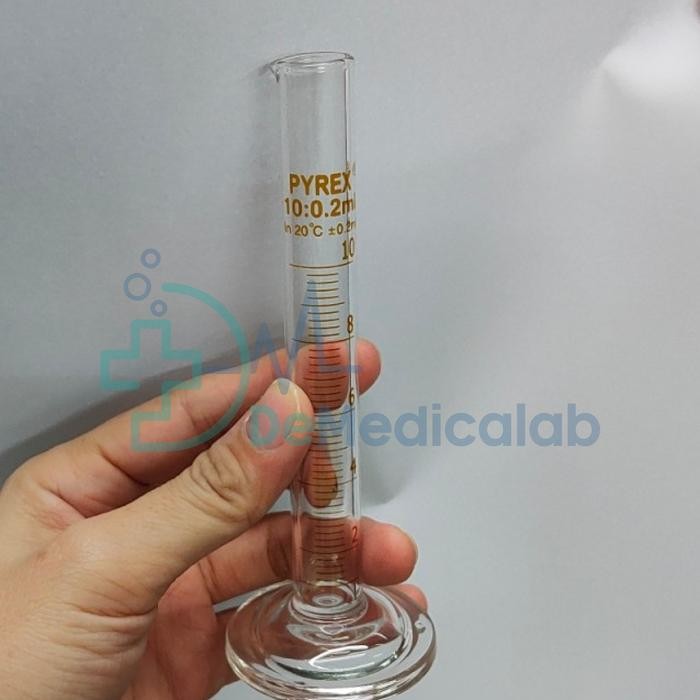 gelas ukur kaca 10 ml pyrex