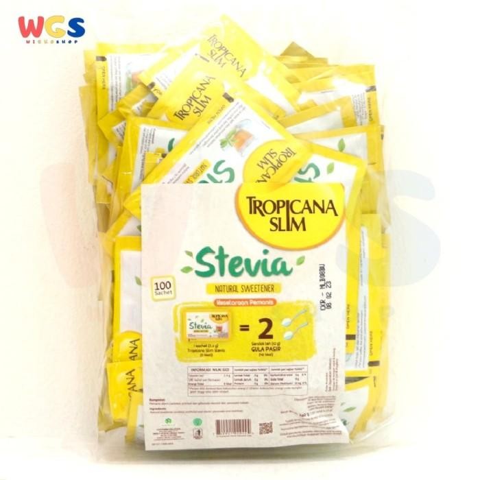

Tropicana Slim Stevia Natural Sweetener 100 Sachets x 2.6g