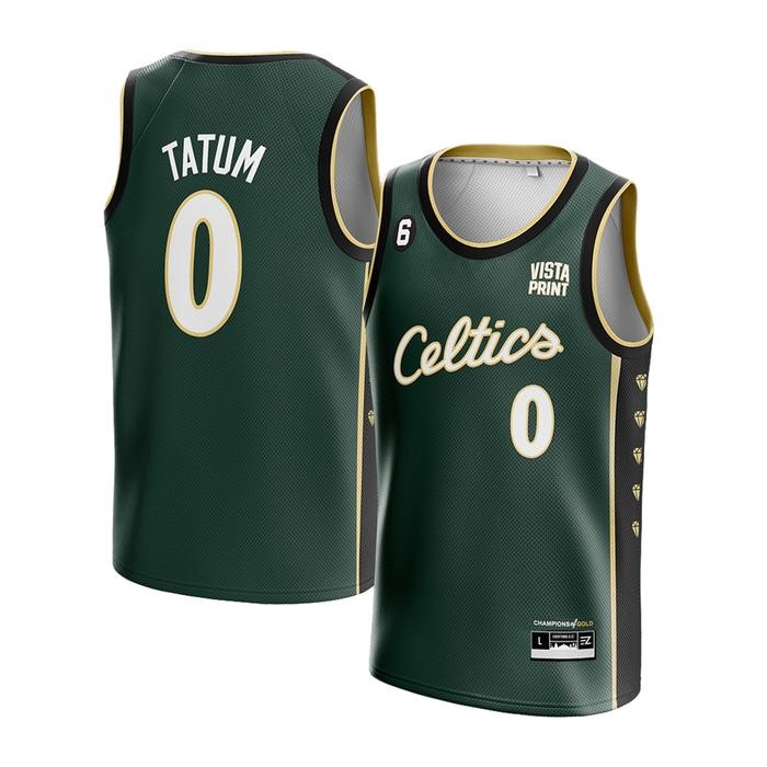 Jersey Jayson Tatum Boston Celtics Hijau Tua City Basket Baju Nba