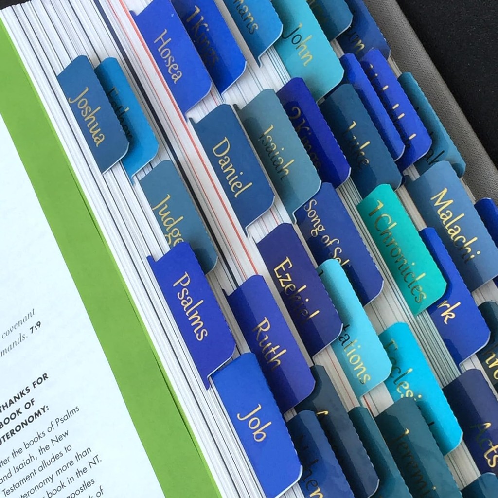 

Bible Tabs, 75 Tabs, Large Print Laminated Bible Tabs For Women And Men, Easy To Read Bible Book