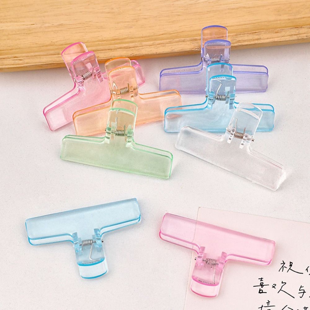 

Ins Transparent Binder Clips Kawaii Paperclips File Documents Tickets Clips Bookmarks Index Page