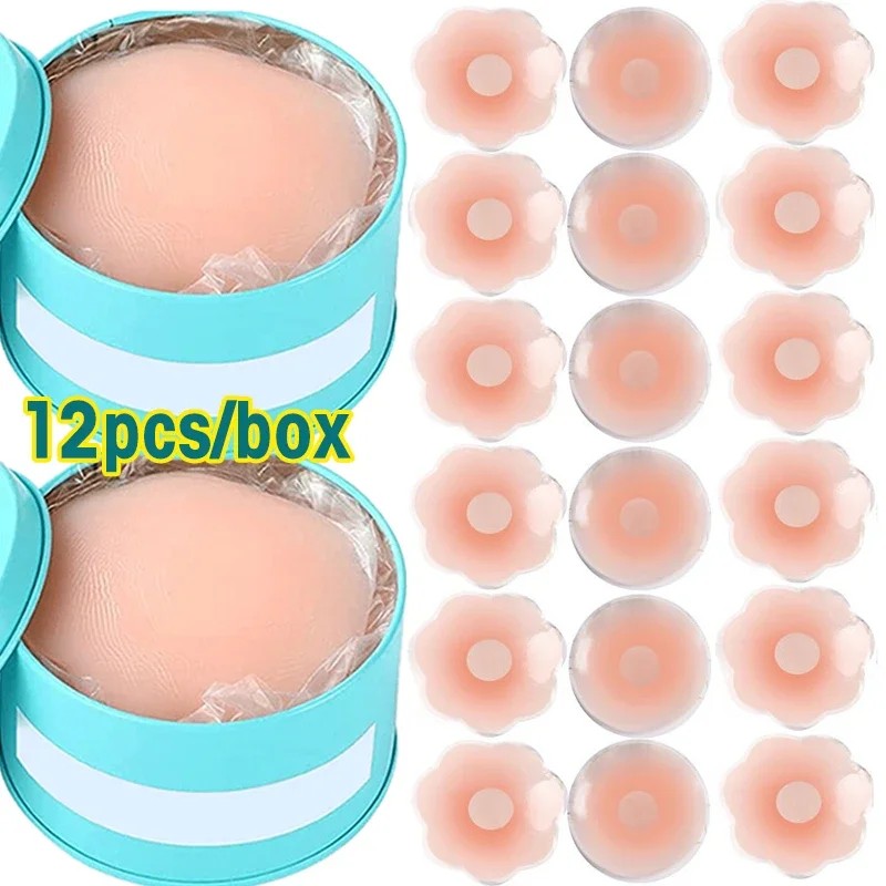 

Reusable Women Breast Petals Lift Nipple Cover Invisible Petal Adhesive Strapless Backless Stick On