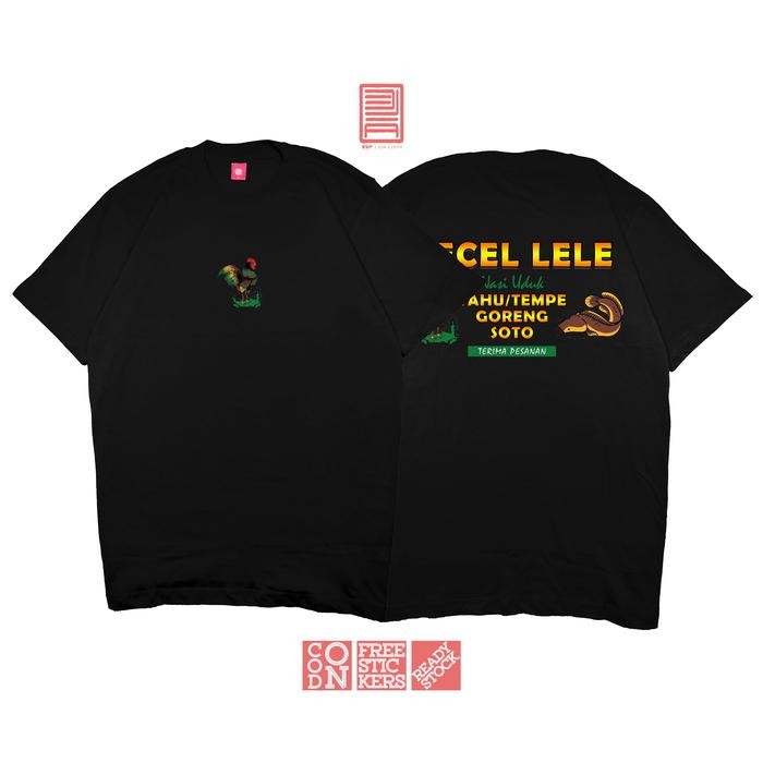 New Arrival Kaos Spanduk Pecel Lele Lamongan Meme T-Shirt Anime Manga Baju Jepang Rui91