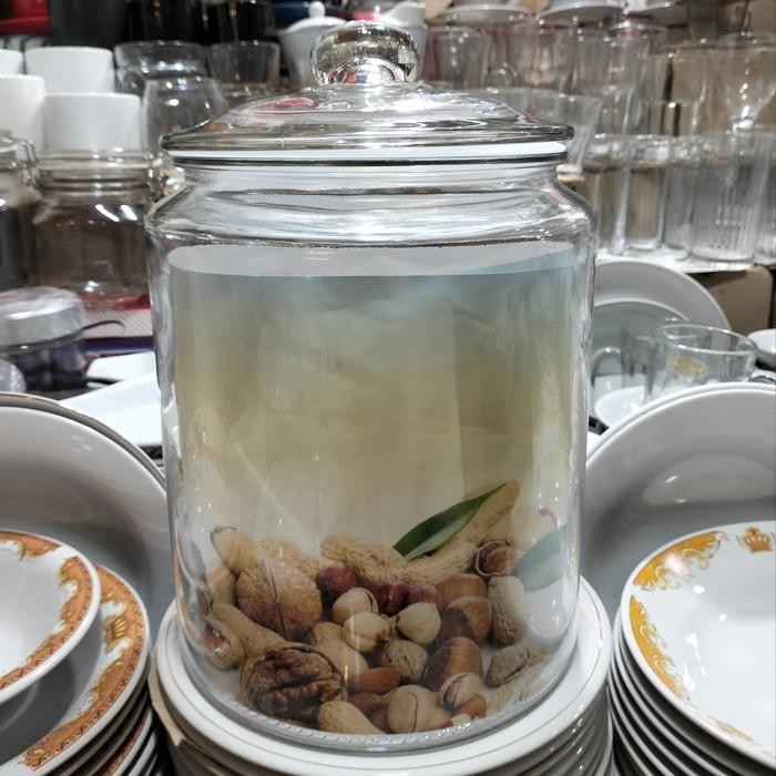 terbaru  toples kaca jadul 6 liter / toples kaca besar seal karet kedap udara ready
