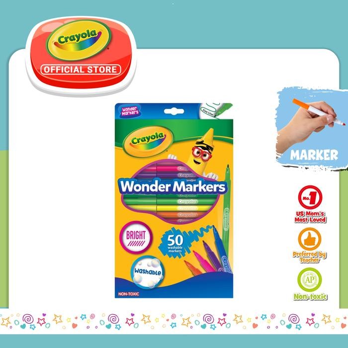 

Spidol Warna Crayola 12Ct Colors Wonder Markers #Gratisongkir