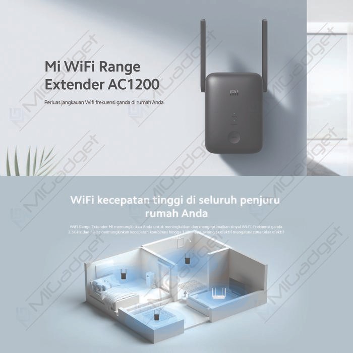 JTTOP" XIAOMI WIFI REPEATER AC 1200 - MI WIFI RANGE EXTENDER AC1200