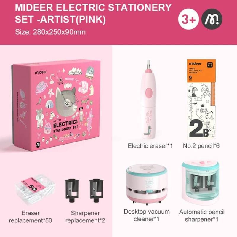 

Mideer Electric Stationery Set - Set Alat Tulis Elektrik Anak