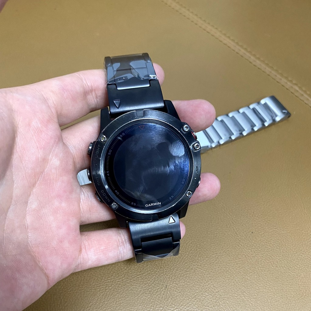 Runcool For Garmin 22Mm 26Mm Quickfit Titanium Straps Fenix 7X 7Xpro 6X 7Pro 7 6 Descent Mk1 Mk2