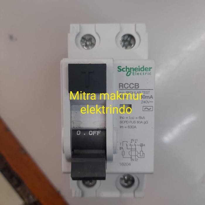 Terbaik Rccb 10A 1Phase Schneider 30Ma / Elcb 1P 10A 30Ma Schneider