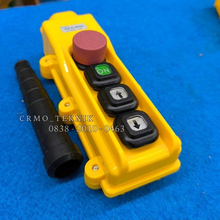 PUSH BUTTON REMOT CONTROL 6 TOMBOL SWITCH HOIST CRANE ELECTRIC