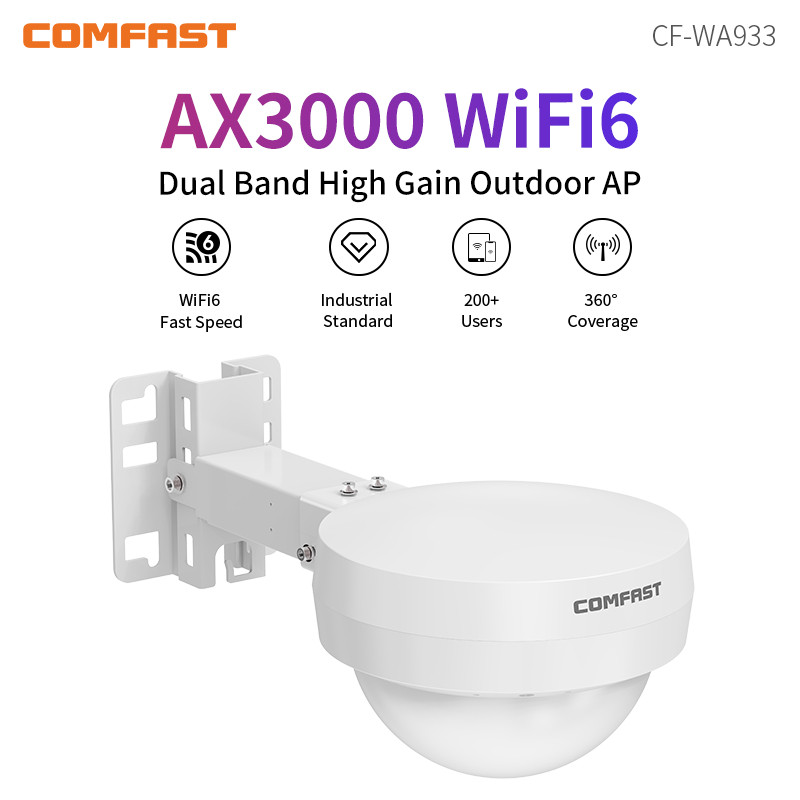 BEST SELLER AX3000 High Power WiFi6 Outdoor Router 2.4G&5.8G Dual Band Outdoor AP IP66 Outdoor Acces