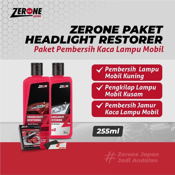 Zerone Headlight Restorer ( Pengkilap Lampu Mobil )