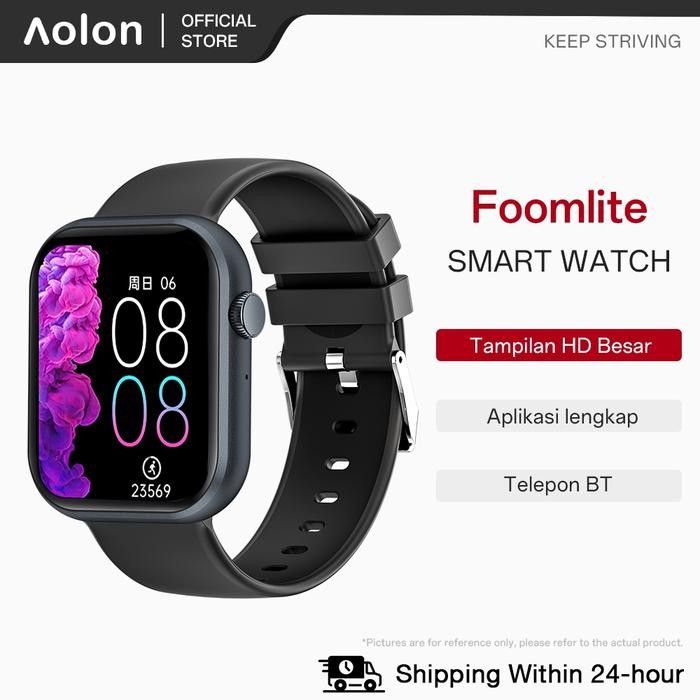 Aolon Huafit Foomlite Large Screen smartwatch Jam Tangan Pintar Asli Jam Tangan Pintar DIY Wallpaper