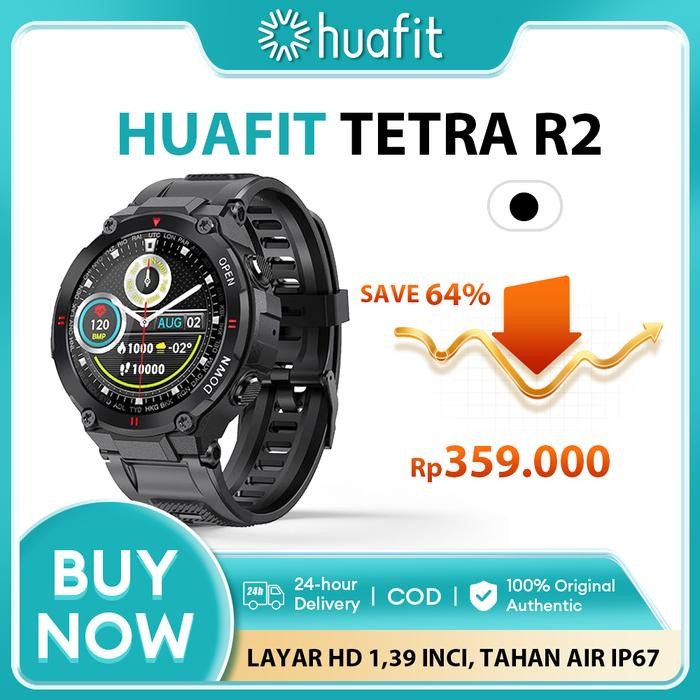 Aolon smartwatch Tetra R2 jam tangan smartwatch android ios smart watch pria Waterproof Ip67 Tracker