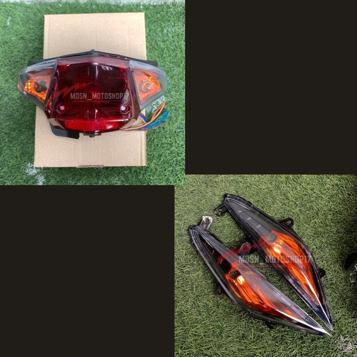 Reflektor set sen stoplamp beat karbu custom
