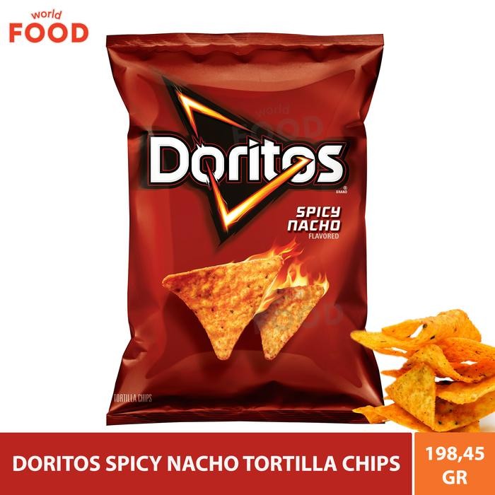 

PastikanTerjaminMutunya- DORITOS SPICY NACHO TORTILLA CHIPS