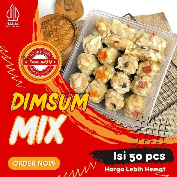 

PastikanTerjaminMutunya- Dimsum Ayam Frozen Mix Isi 50 Pcs Premium Free Saus Merah & Lada Hitam