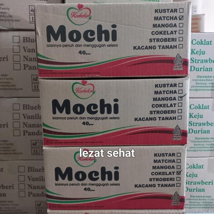 

PastikanTerjaminMutunya- Mocho Koshoku Bertabur Kelapa 1 dus isi 40 pcs