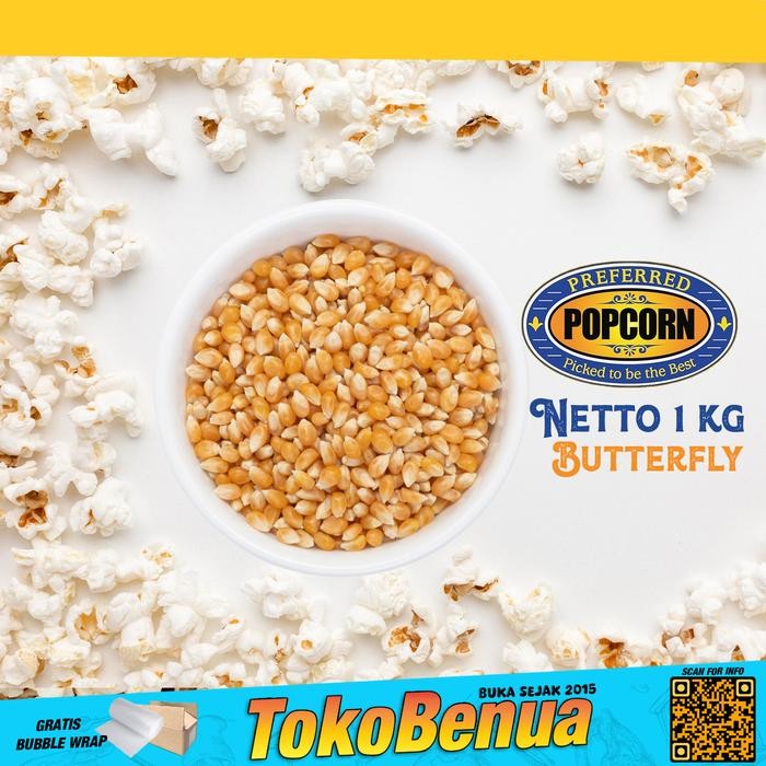 

PastikanTerjaminMutunya- Jagung popcorn Premium bioskop 1 kg