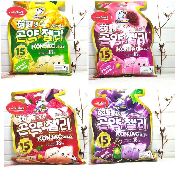 

PastikanTerjaminMutunya- Konjac jelly Captain Dolphin All Varian 300gr (isi 15)