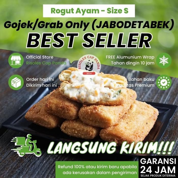 

PastikanTerjaminMutunya- Risoles Ragout Ayam isi 6 Ukuran S RISOLES CAP PANDA