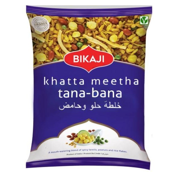 

PastikanTerjaminMutunya- Cemilan Kacang Campur Khas India Bikaji Khatta Meetha Tana Bana 200g