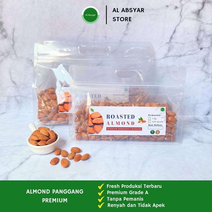 

PastikanTerjaminMutunya- Kacang Almond Panggang 1Kg Kupas Booster Asli