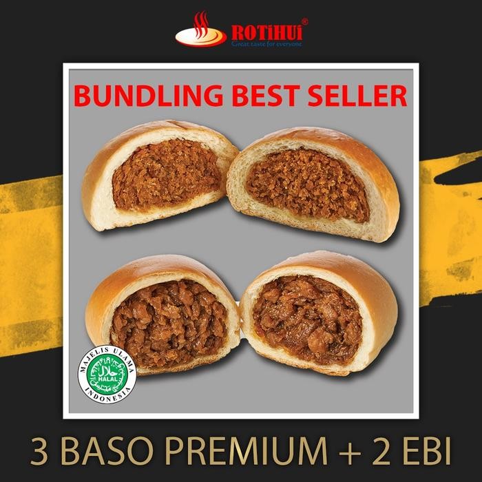 

PastikanTerjaminMutunya- BUNDLING BEST SELLER 3 BASO AYAM PREMIUM 2 ROTI EBI PONTIANAK ROTIHUI