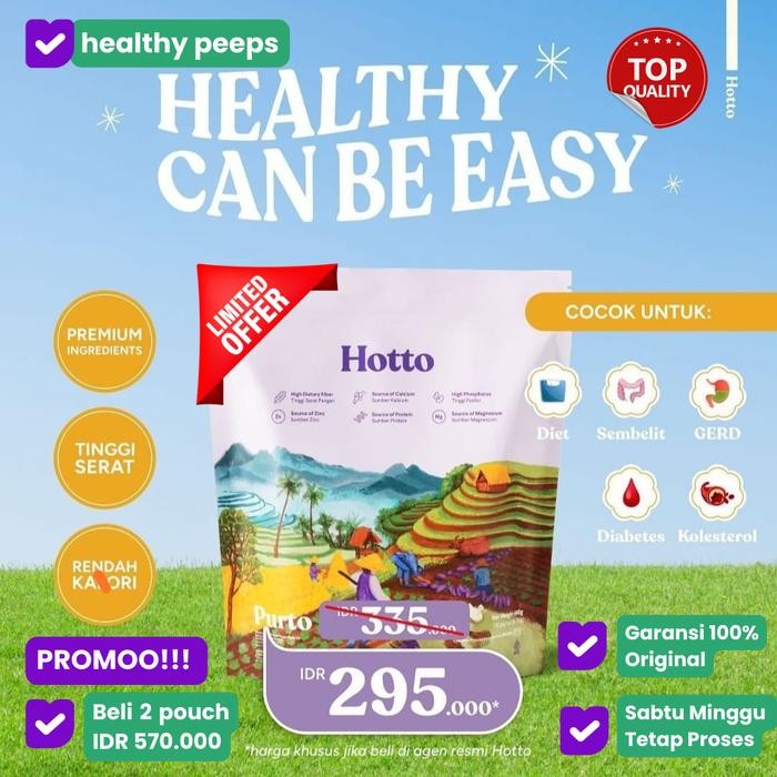 

PastikanTerjaminMutunya- Hotto purto 1 pouch 16 sachet multigrain with oats meal replacement