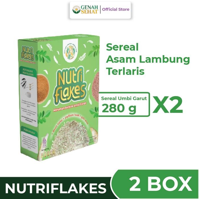 

PastikanTerjaminMutunya- Nutriflakes Sereal Umbi Garut Untuk Asam Lambung Terlaris 2 Box