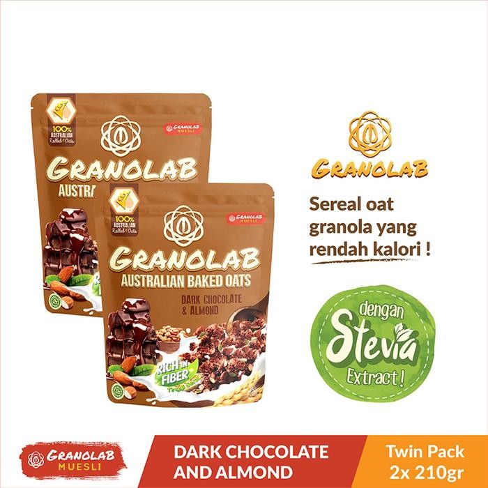 

PastikanTerjaminMutunya- Paket Granola Dark Chocolate & Almond 210 gr - Granolab Muesli