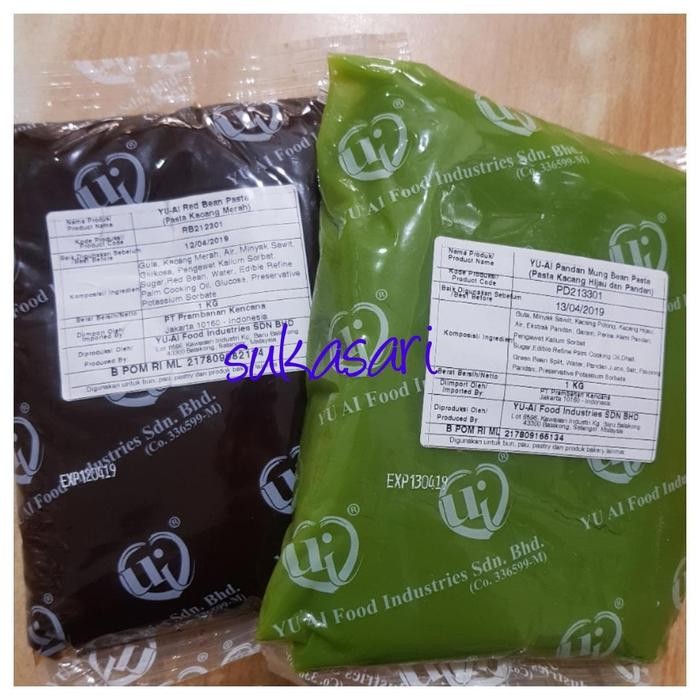 

PastikanTerjaminMutunya- Yu Ai filling paste Red bean 1kg / kacang merah isian roti pao