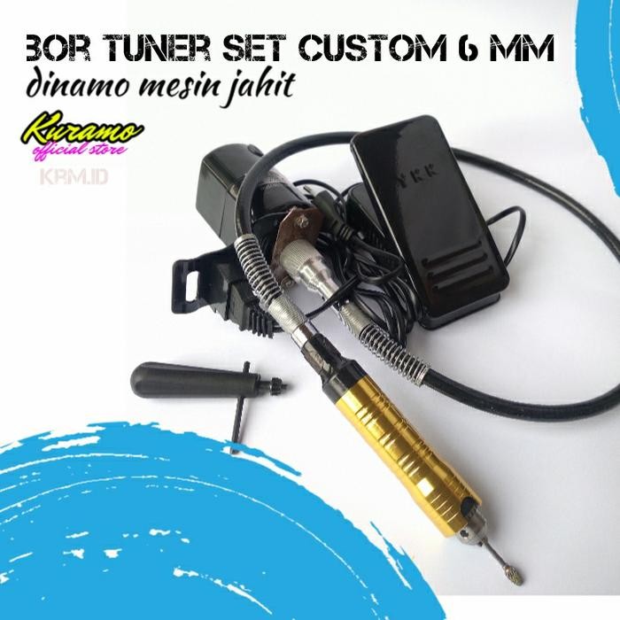 Bor Tuner Mini Custom Motor Mesin Jahit 6,5 MM / Mini Die / Bor Tangan