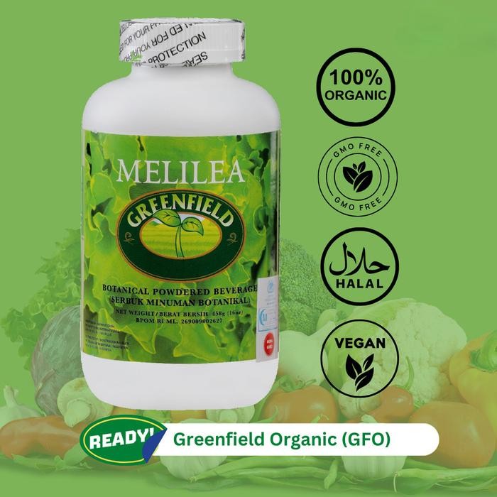 

St0ckMelimpAh- MELILEA GREENFIELD Organic GFO Serbuk Minuman Botanikal 458g (16 oz)