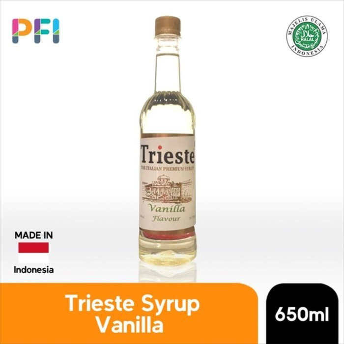 

BnyKpilihAnSkrG- Syrup Trieste Vanilla Flavour 650ml Sirup Vanilla