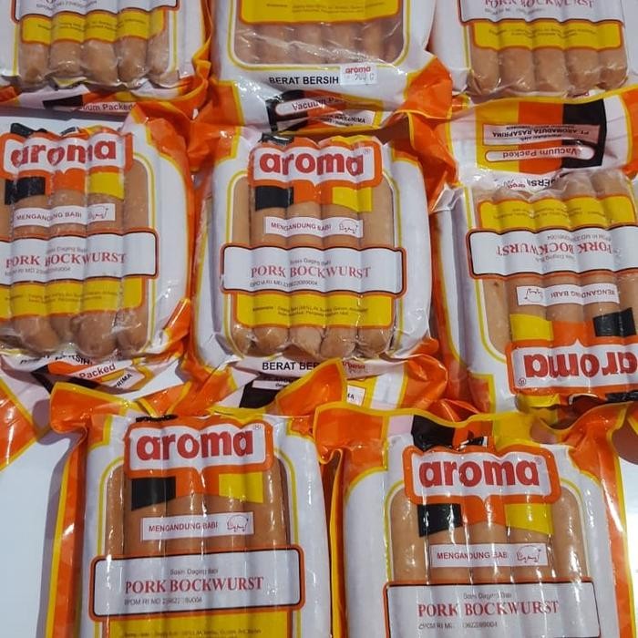 

BnyKBonusBelidiMari- PORK BOCKWURST SAUSAGE SOSIS BABI AROMA BALI 500gram perbungkus